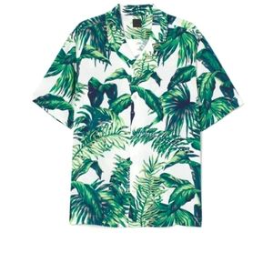 H&M Mens Patterned Resort Shirt